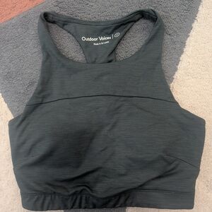 Outdoor Voices Dark Green Sports Bra